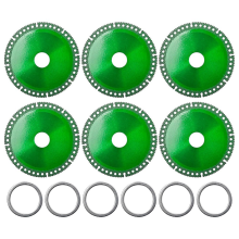 6 stuks 4 inch onverwoestbare schijf voor slijpmachines, samengesteld multifunctioneel zaagblad met pakking voor haakse slijpmachines