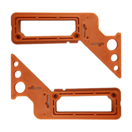2Pcs Eight in One Multi-Angle Woodworking Angle Ruler Locator Measuring Tool Plastic Scale 1