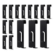 15Pcs Gridwall Haken Kleiderbügel, Grid Panel Grid Wand Haken Zubehör Draht Regal