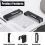 15Pcs Gridwall Haken Kleiderbügel, Grid Panel Grid Wand Haken Zubehör Draht Regal 5