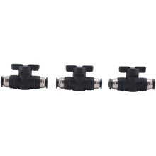 8 mm Push Connect-ventielkogel Luchtstroomregeling Snelle buiskoppelingen 3-pack