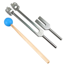 Diapason per chakra Om136.1Hz e set 4096C, strumento musicale a percussione per la guarigione del suono con custodia per mazzuolo