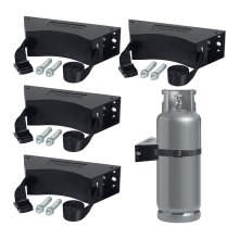 4-delige propaantankhouder, cilinder 4-12 inch, voor montage van verschillende cilinders A