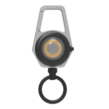 Multifunktionale einziehbare Bergsteigen Angeln Easy-Pull Schnalle wiederaufladbare Beleuchtung Schlüsselanhänger mit Licht magnetisch