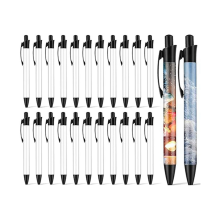 24x Sublimationsstift Blanko Beschichtet Wärmeübertragung Groß mit Schrumpfverpackung für DIY Büro Schule
