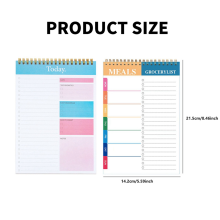 2 stuks to-do-lijst notitieblok planner notitieboek, 5,6 x 8,5 inch wekelijkse dagelijkse takenblok productiviteit notitie organizer