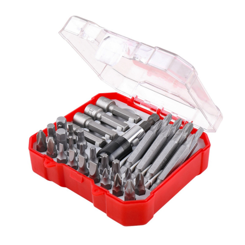 34Pcs Ratchet Screwdriver Batch Combination Plum Triangle Special-Shaped Home Set Box 1