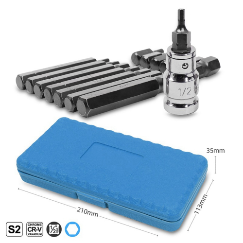 15-Piece Hexagon Socket S2 Screwdriver Head Star Set 2