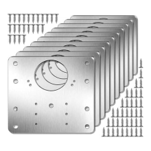 Reparaturplatten-Set für Schrankscharniere, Küchenschranktürmontage mit Löchern, flache Befestigungsklammern