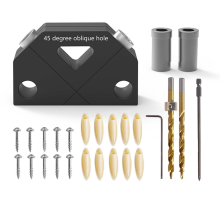 45 graden schuine gatenponszoeker houtbewerking boren ponsen assistent positioneringsgereedschap 8,0 mm
