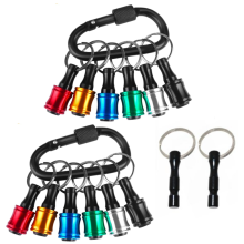 1/4 Inch Hex Bits Holder Keychian, Keychain Extension Bar Screwdriver Bit Socket Adapter