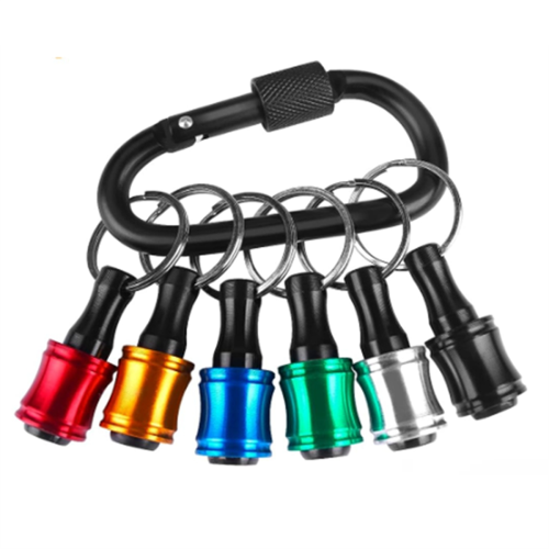 1/4 Inch Hex Bits Holder Keychian, Keychain Extension Bar Screwdriver Bit Socket Adapter 2