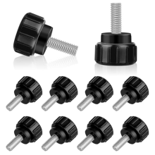 10 PCS Thumb Screws, Mount Screws M 4 X mm Knurled Thumbscrews with Carbon Steel Thread,Mechanical Door Fastening
