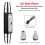 Double Head Jade Flashlight 6 Light Source USB Direct Charging Identification Jewelry Fluorescent Lamp, Black 7