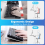 Support de clavier d'ordinateur en acrylique transparent pour bureau, maison, école 3