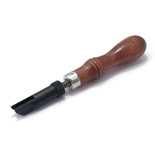 Adjustable V-Shaped Leather Trencher Push Bevel Wood Grooving Tool