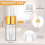 100 Pcs Glass Dropping Bottles Mini Essential Oil Dropper Empty Sample Vials with Cap Tiny Storage Jars 3 Ml 6