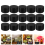 24 Pcs Candle Jar Decorative Labels Empty Storage Tins Tin Can Holders Round Containers, D 7