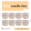 24 Pcs Candle Jar Decorative Labels Empty Storage Tins Tin Can Holders Round Containers, A 7