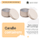 24 Pcs Candle Jar Decorative Labels Empty Storage Tins Tin Can Holders Round Containers, A 6