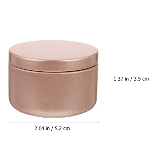 24 Pcs Candle Jar Decorative Labels Empty Storage Tins Tin Can Holders Round Containers, C 2