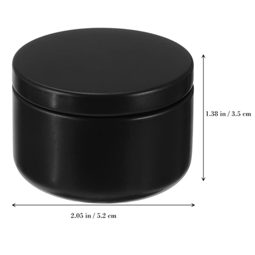 24 Pcs Candle Jar Decorative Labels Empty Storage Tins Tin Can Holders Round Containers, D 2