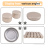 24 Pcs Candle Jar Decorative Labels Empty Storage Tins Tin Can Holders Round Containers, A 10