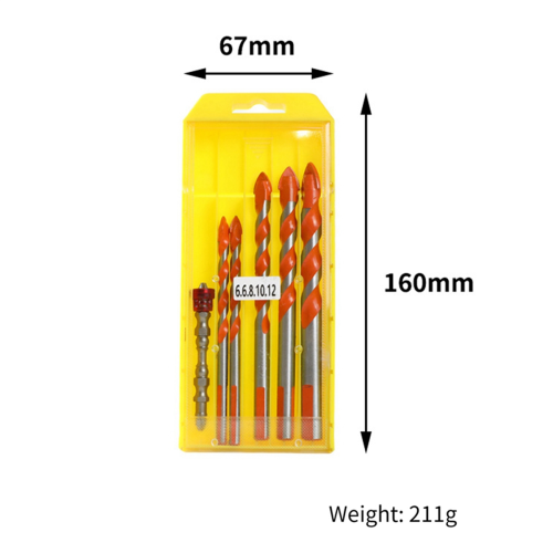 Hand Drill Accessories Triangle Bit Combination Tool Set is Used for Maintenance and Replacement. 2