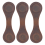Magnetisches Lesezeichen aus Leder, Magnet-Lesezeichen, handgefertigt, 3 Stück, Kaffeefarbe 2