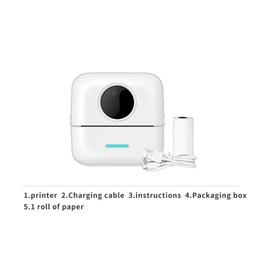 Mini Sticker Printer Maker Thermal Printer, Bluetooth Wireless Portable Phone Small Instant Pocket 2