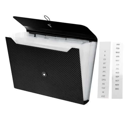 Expanding File Folder, 13 Pockets Accordion Organizer, A4 Letter Size Paper Document Receipt Organizer 1