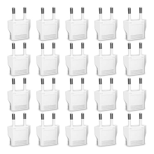 Europäischer Steckeradapter, 20-teiliger Adapter von den USA nach Europa, europäischer Reiseadapter Typ C, europäischer Stromkonverter EU