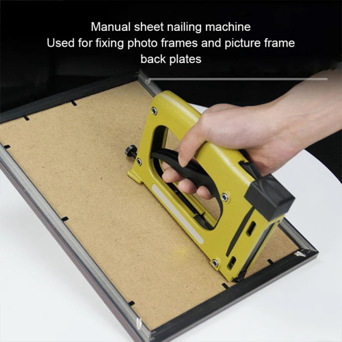 Metal Handheld Stapler Industrial Art Photo Frames Portable Nail Tracker Framing Tool 2
