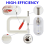 Pearl Setting Machine Hand Tools with 5 Size of Round White Beads Rivet Studs for Decorating Clothes 5