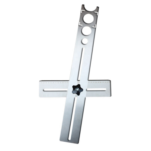 Multifunctional Universal Tile Hole Locator 40cm Ruler Thickness 1mm Drilling Tool