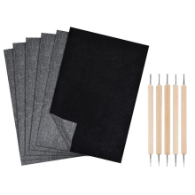200 Stück Carbon-Transferpapier, 29,2 x 21,1 cm, A4, zum Durchpausen mit Prägestift, Schwarz