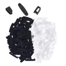 200 Pcs Kunststoff Keychain Clips Stecker Snap Tabs 1,4 Zoll Abzeichen Strap Clip Schlüssel Kette