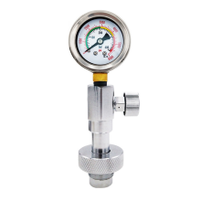 DIN Air Tank Pressure Checker with 400Bar Gauge Scba Testing for Din Valve Bottles