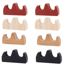 8Pcs Malerei Pinsel Rest Stehen 4 Farbe Kalligraphie Halter Feuer Geformt Holz Schreiben Rack