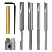 7-teiliges Stiftmühlen-Set, Trimmsystem mit Pilot-Fräserschäften, 7 mm, 8 mm, 3/8 Zoll, 10 mm Trimmer-Set