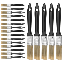 20 pezzi di pennelli da 1 pollice con manici in plastica, strumenti per pennelli piatti per riparazioni domestiche per pittura fai da te,