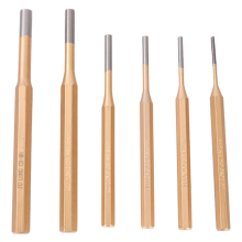 6 pezzi 3-8 mm punzone cilindrico scalpello in lega di acciaio testa rotonda centro ago a percussione utensili manuali