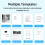 Mini LED Light Printer Pocket Thermal Paper Label Adhesive Webpage Picture Printing Bluetooth Wireless Type-C 4