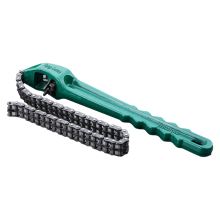 Chiave a catena, utensile per estrazione filtro olio regolabile, impugnatura ergonomica universale, chiave inglese B
