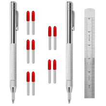 2er-Pack Anreißwerkzeug mit Wolframkarbidspitze, Anreiß-Markierungswerkzeuge für Metall mit Magnet, Premium-Gravierstift