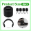 4Pcs Rubber Roller Resolution, Retaining Clip Rings Compatible for , Keep From Moving 4