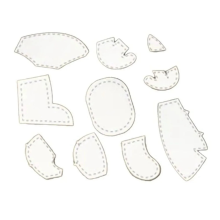 stuks/set 10 inch acryl sjabloon liniaalset geheugenquilten voor het naaien van patchwork A