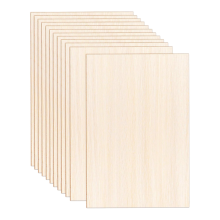 12er-Pack Blätter x 8 1/13 Zoll dünnes Sperrholz, unbehandeltes Holz, quadratische Bretter, Balsaholz zum Basteln