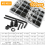 1060Pcs Flat Head Hex Socket Cap Screw Kit M2-M5 Carbon Steel Countersunk Bolt Nut Assortment 3