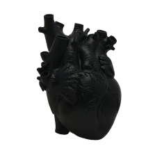 Anatomische hartvazen voor bloemen, op maat gemaakte sculptuurvormige harskunstvaas, desktopdecoratie voor thuis, M